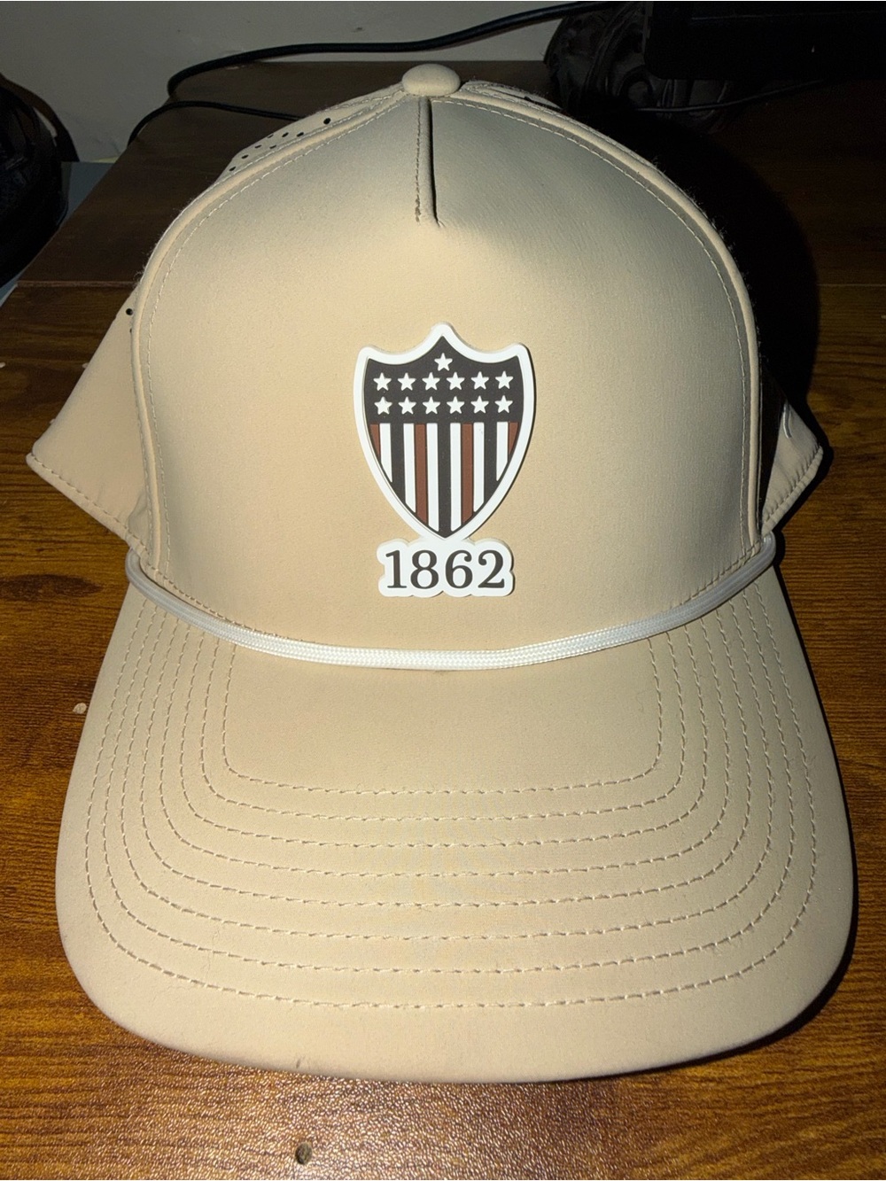 Branded Bills Buffalo Bills 1862 Vintage Throwback Hat Cap Tan Khaki Snapback